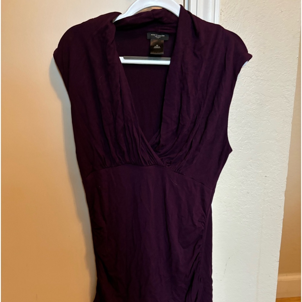 Ann Taylor XS Purple Summer Top